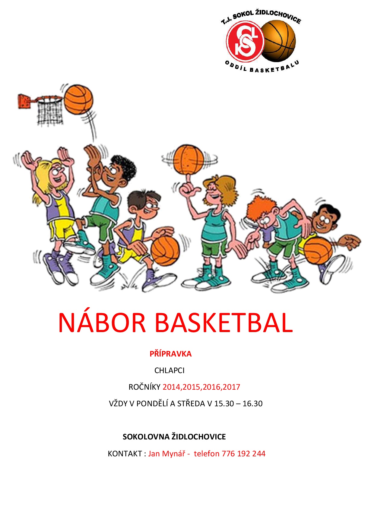 Nábor basketbal 2025